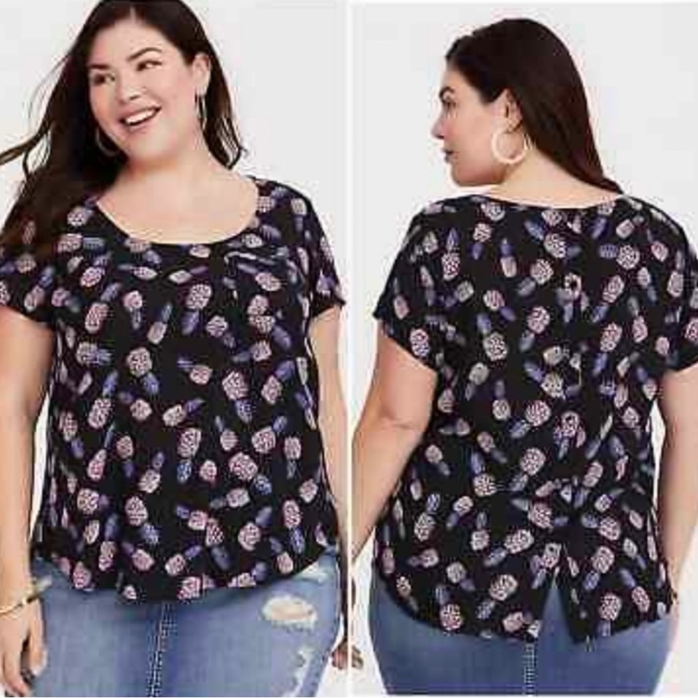 Torrid Pineapple Blouse!